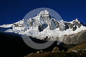 Andes sky and snowy mountain