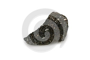 Andesite stone isolated on white background.