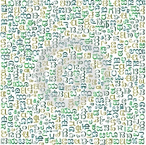 Kannada script background