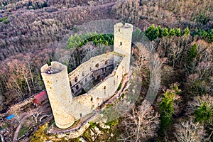 Andlau castle in the Vosges Mountains, France