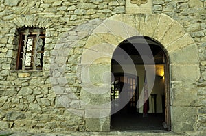 Andorra, the entrance to the old house of the parl