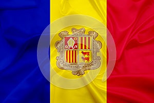 Silk Andorra Flag photo
