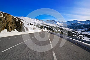 Andorra Grandvalira road to Pas de la Casa