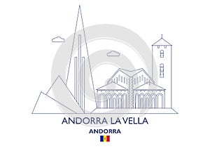Andorra La Vella City Skyline, Andorra