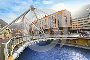 Andorra la Vella Paris bridge over Valira photo