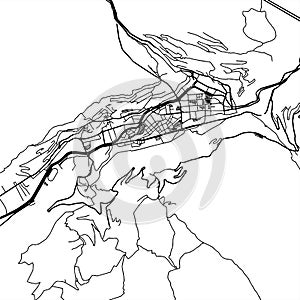 Andorra la Vella Vector Map