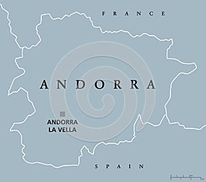 Andorra political map