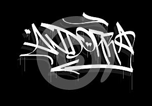 ANDORRA word graffiti tag style art