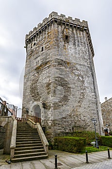 Andrade castle in the town of Vilalba, Lugo