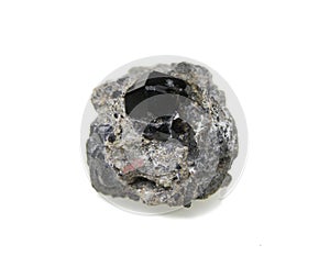 Andradite mineral - Garnet on white photo