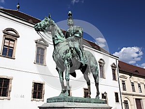 Andras Hadik horse statue in Budapest