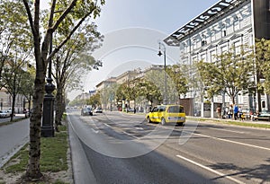 Andrassy Avenue in Budapest, Hungary.