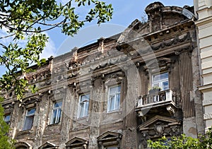 Andrassy Avenue - historical facade - Budapest