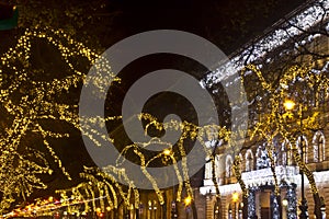 Andrassy way at christmastime