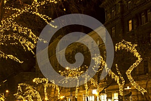 Andrassy way at christmastime