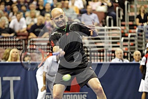 Andre Agassi - Tennis legends on the court 2011