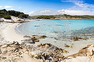 Andreani beach in Caprera island, Italy