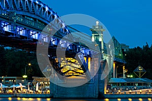 Andreevsky Bridge in to night