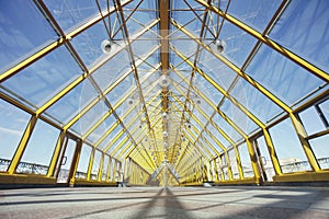 Andreevsky Pushkin bridge inside. Moscow