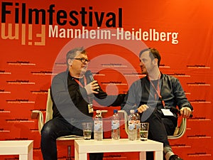 Andres Maimik and Rain Tolk at the Internationales Filmfestival Mannheim-Heidelberg 2017