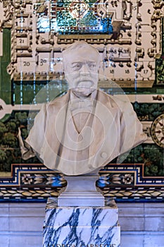 Andrew Carnegie bust at the Peace Palace photo