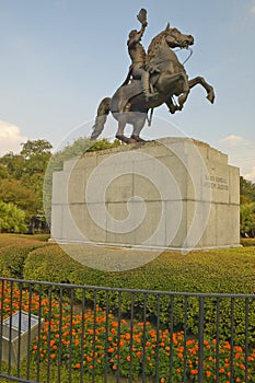 Andrew Jackson Statue & Jackson Square in New Orleans, Louisiana