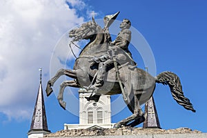 Andrew Jackson Statue Saint Louis Cathedral New Orleans Louisiana