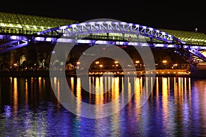 Andreyevsky (Pushkinsky) Bridge (right side) across Moskva River