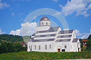 Andricgrad from river in Visegrad