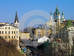 Andriyivsky uzviz, Kiev, Ukraine