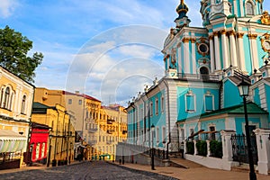 Andriyivskyy Descent literally: Andrew`s Descent is a historic descent connecting Kiev`s Upper Town neighborhood