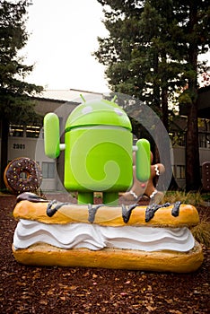 Android figures on Google Campus