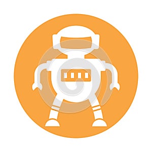 Android glypy with color background vector icon which can easily modify or edit