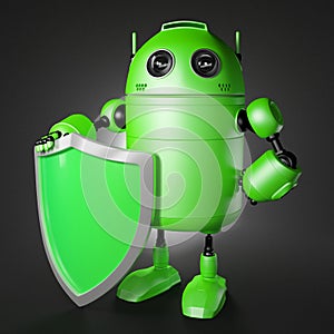 Android guard with shield