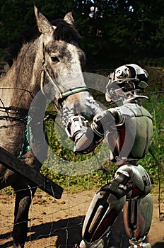 Android and horse friendship