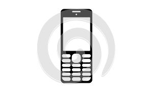 Android Mobile Phone - Cell Phone Icon - Old Keypad Mobile Phone