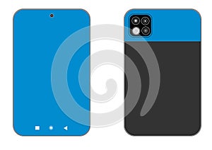 Android Mobile Phone Handset Graphics Illustration Vector EPS File