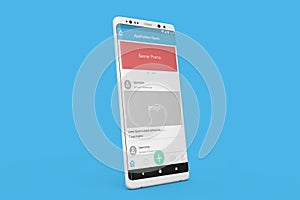 Android Mockup Feed social trending Image Post mobile