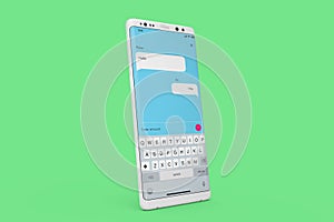 Android Mockup Simple Chat Wireframe