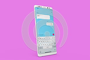 Android Mockup Simple Messanger Wireframe