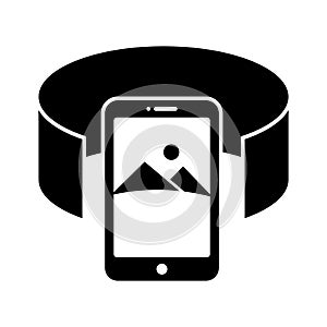 Android phone  Flat inside vector icon which can easily modify or edit