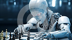 Android robot chess master