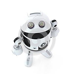 Android robot look up