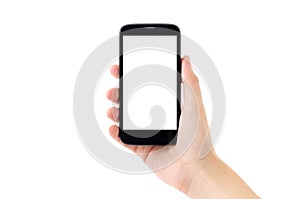 Android Smart Phone on White Background
