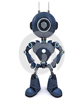 Android standing guard