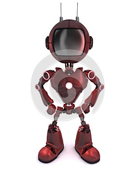 Android standing guard