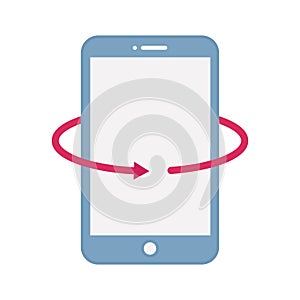 Android technology  Flat inside vector icon which can easily modify or edit photo