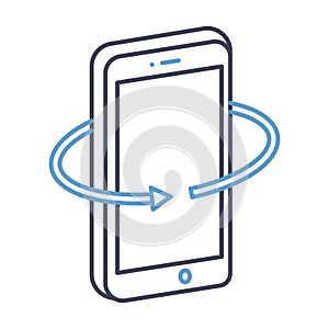 Android technology Flat inside vector icon which can easily modify or edit photo