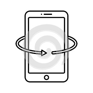Android technology  Line Style vector icon which can easily modify or edit photo