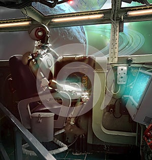 Android travel in space